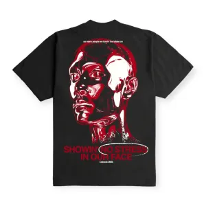 Outrank Brand Men No Stress Ultra Heavyweight T-shirt (Black)