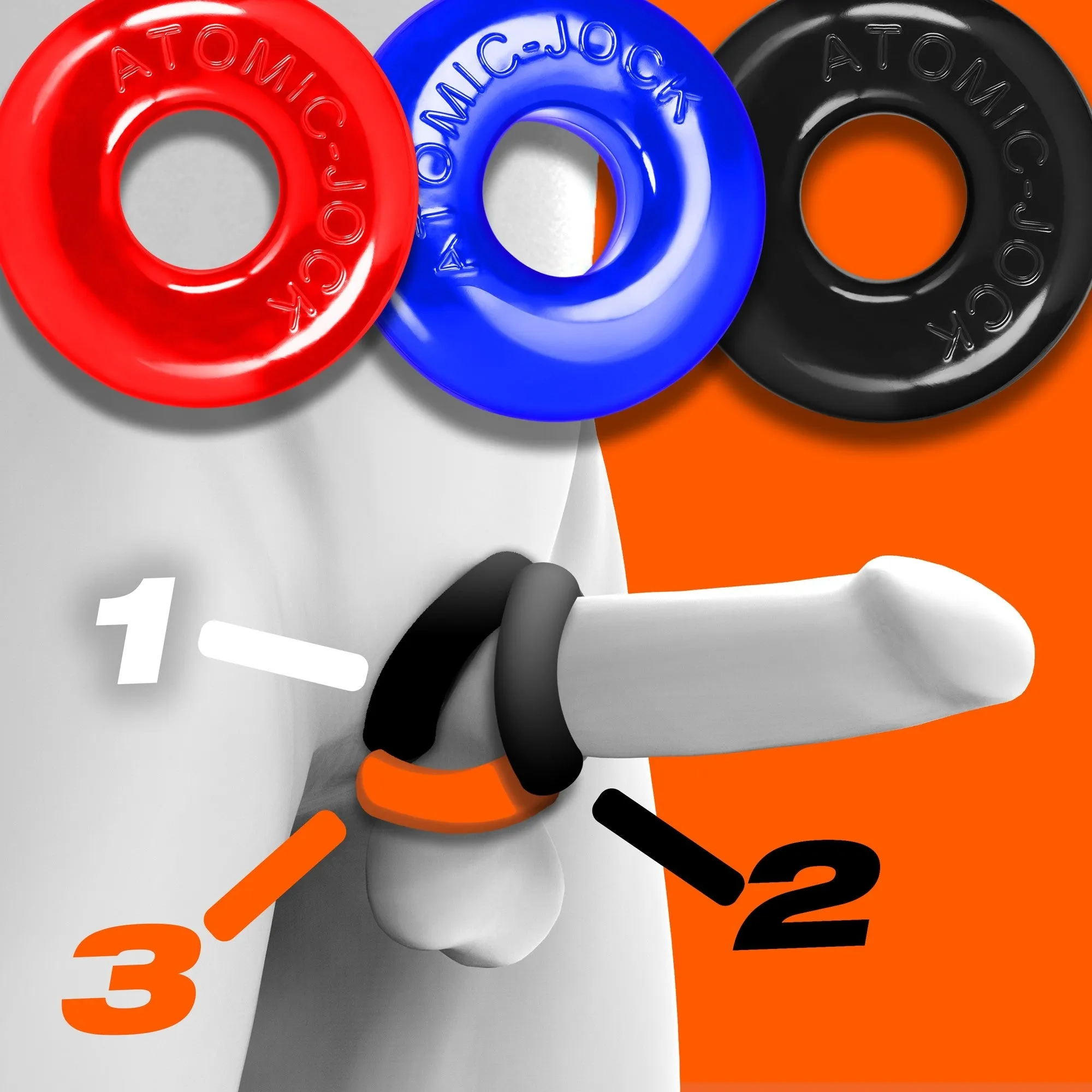 Oxballs Ringer Set of 3 Donut Cock Rings