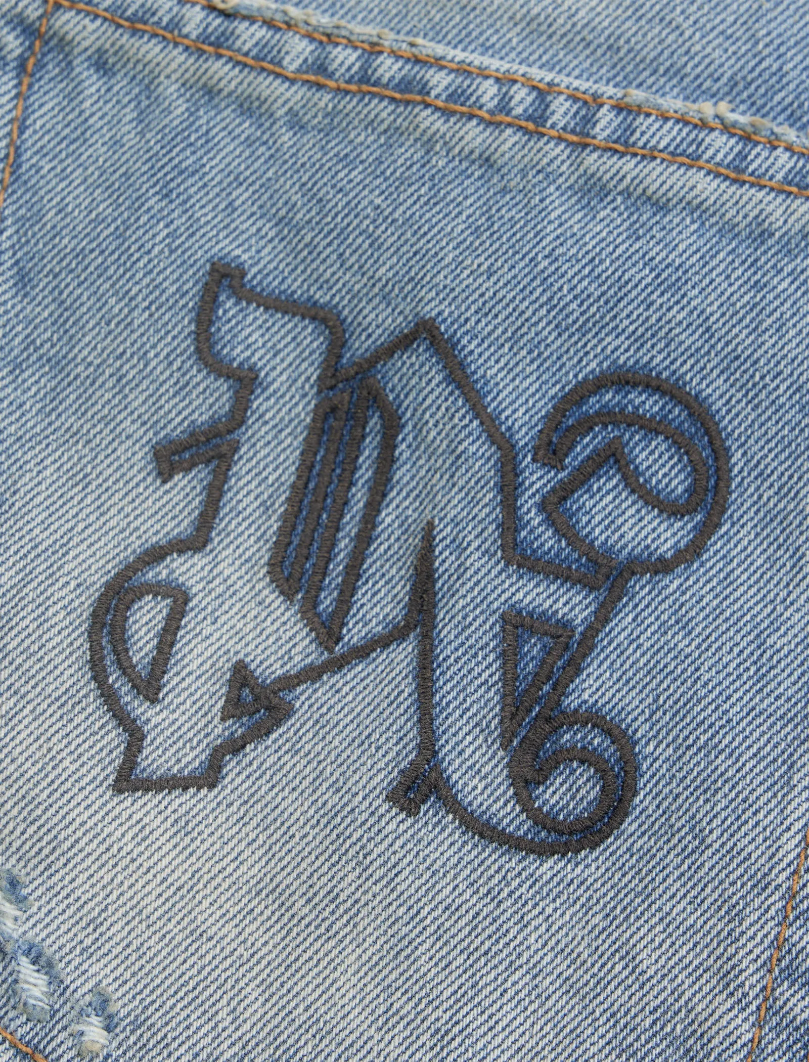PA MONOGRAM DENIM PANT