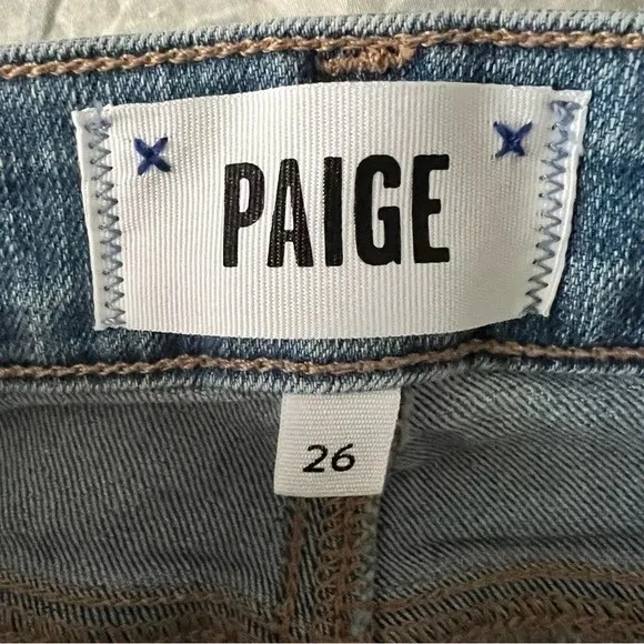 Paige Denim Kylie Crop Amabel Jeans Light Wash Size 26