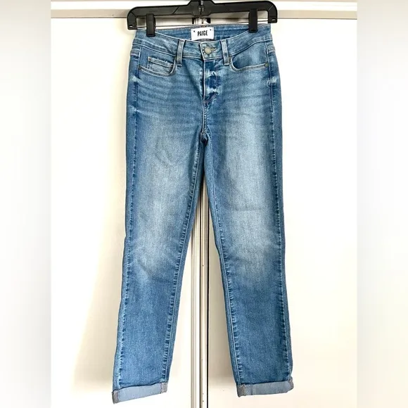 Paige Denim Kylie Crop Amabel Jeans Light Wash Size 26