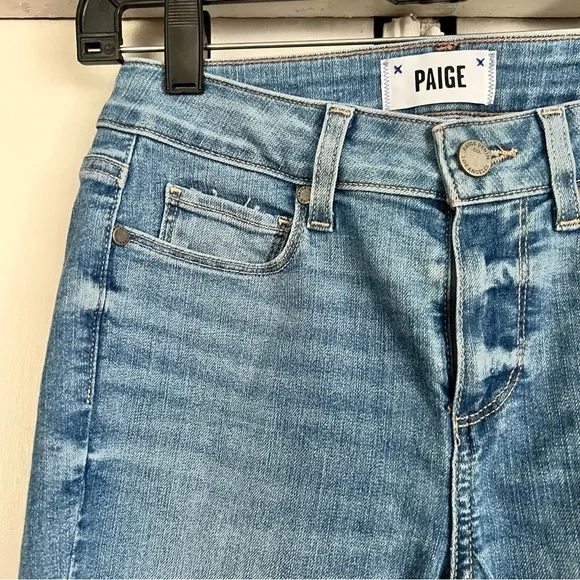 Paige Denim Kylie Crop Amabel Jeans Light Wash Size 26