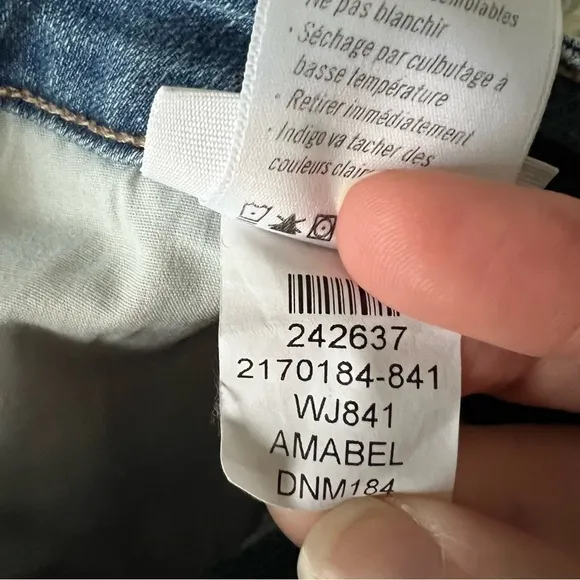 Paige Denim Kylie Crop Amabel Jeans Light Wash Size 26