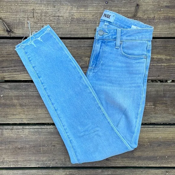 PAIGE Light Wash Verdugo Ankle Jeans