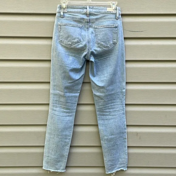 PAIGE Light Wash Verdugo Ankle Jeans