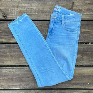 PAIGE Light Wash Verdugo Ankle Jeans