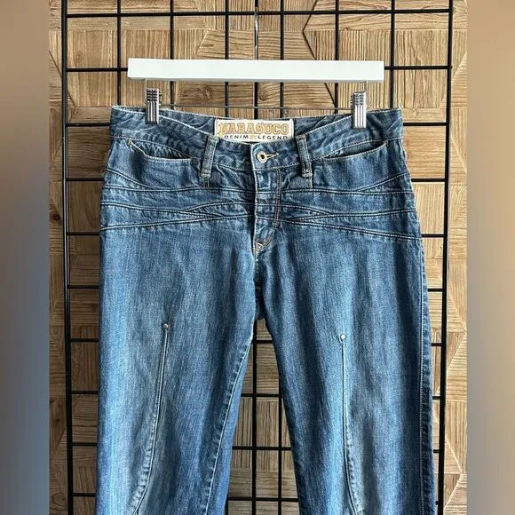 Parasuco Denim Legend Womens Jeans 30 Medium Wash Straight Vintage Preppy Retro