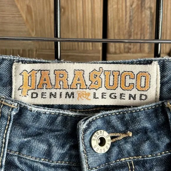 Parasuco Denim Legend Womens Jeans 30 Medium Wash Straight Vintage Preppy Retro