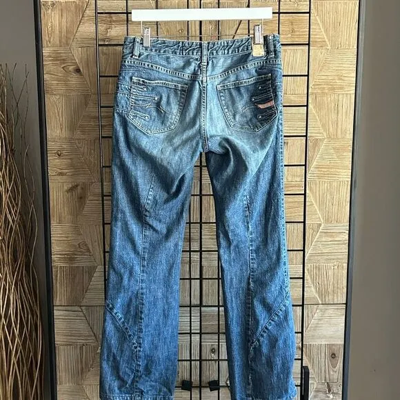 Parasuco Denim Legend Womens Jeans 30 Medium Wash Straight Vintage Preppy Retro