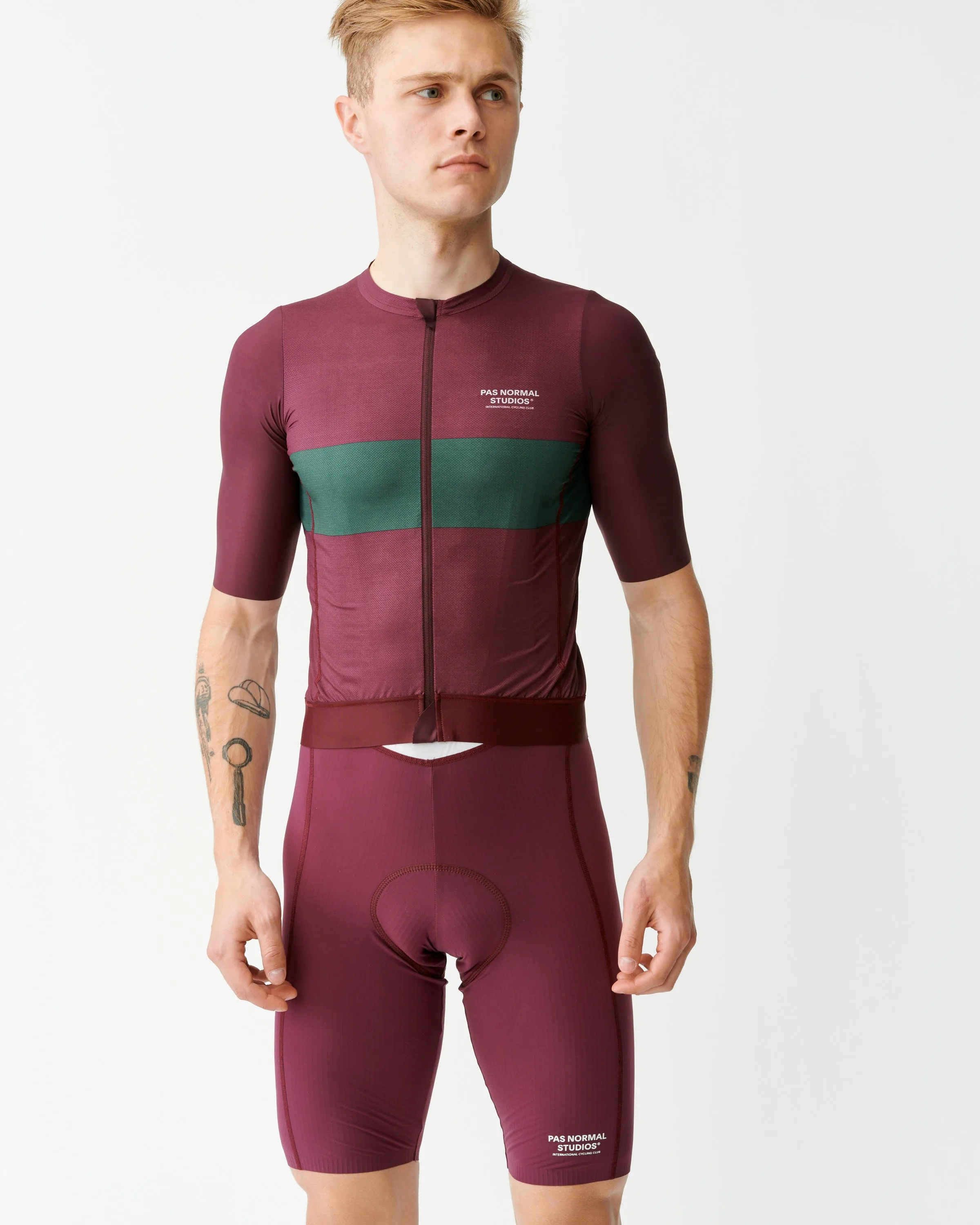 Pas Normal Studios - Solitude Jersey - Burgundy Stripe