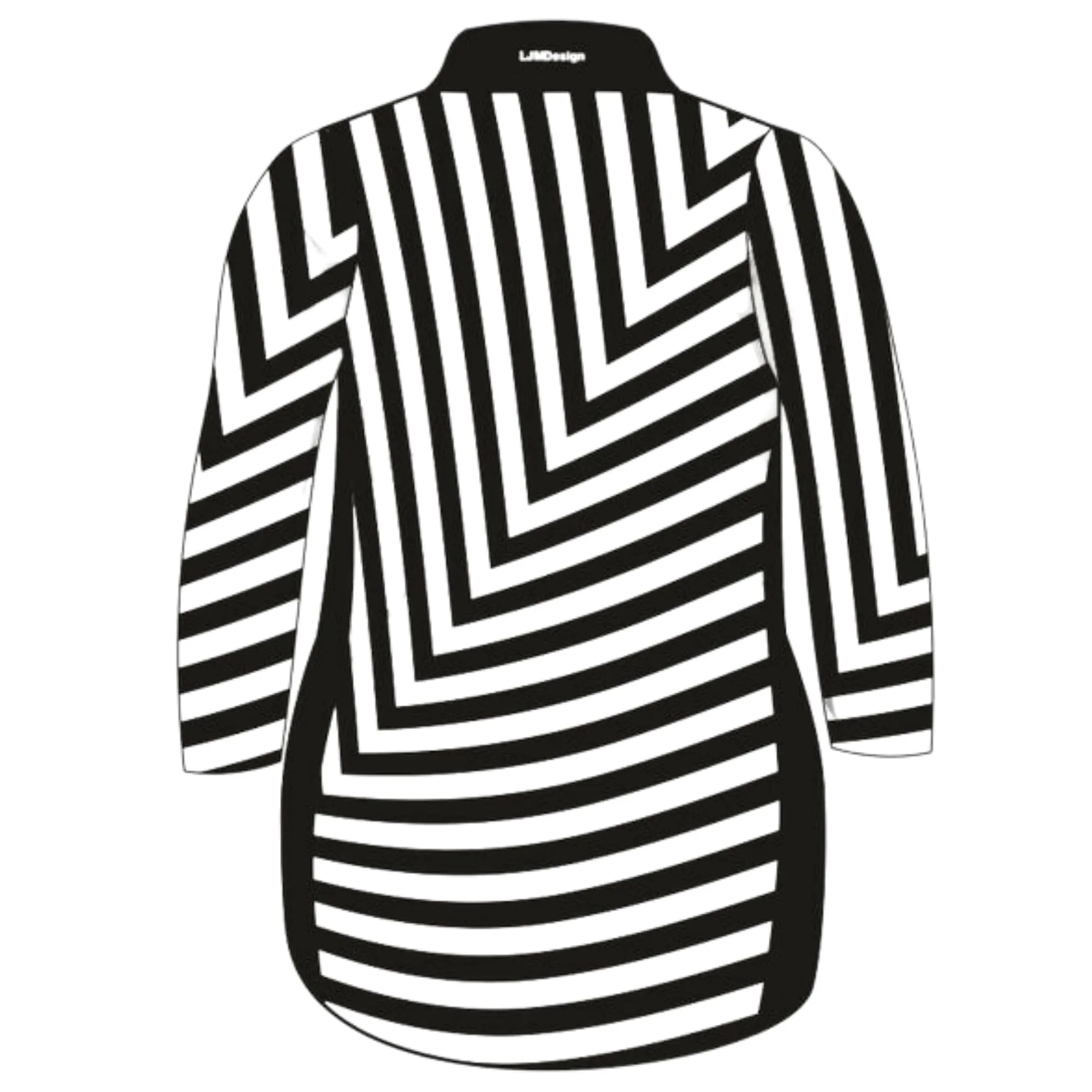 Pattern | Black & White Line Lifestyle Fishing Dress ★Pre-Order★