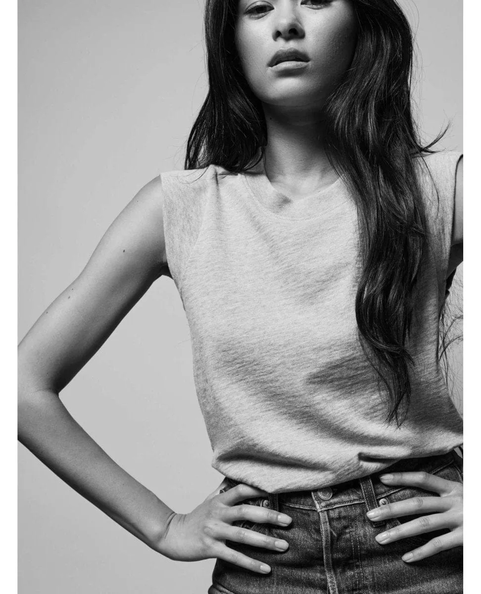 Patti Muscle Tank Heather Grey