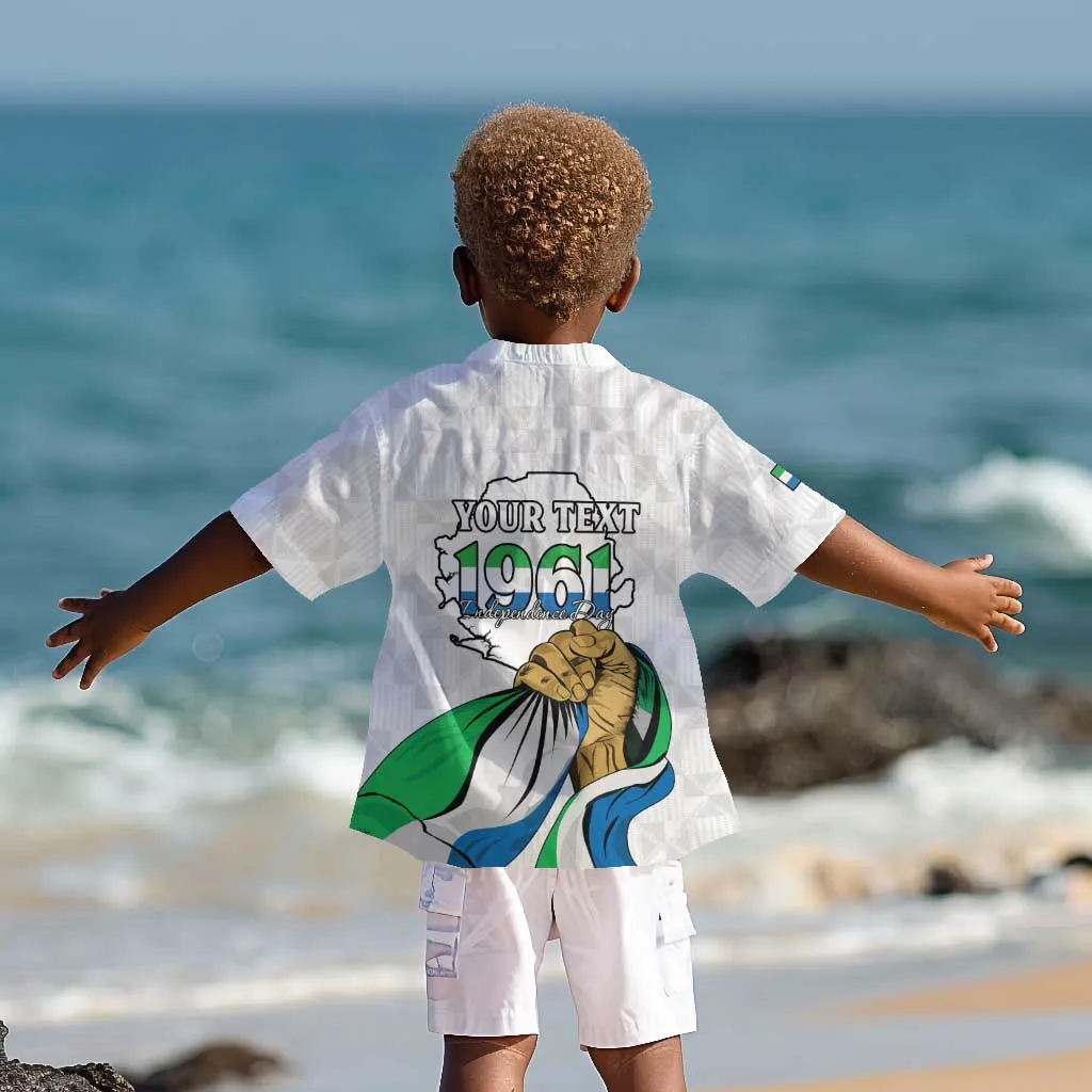 Personalised Happy Independence Sierra Leone Kid Hawaiian Shirt April 27th LT15