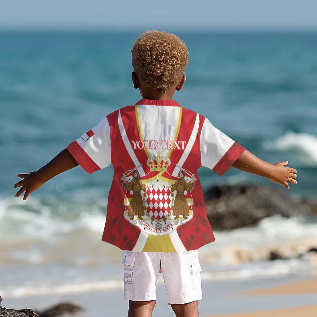 Personalized Monaco Kid Hawaiian Shirt Deo Juvante Sporty Style LT01