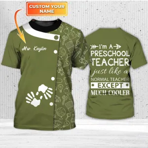 Personalized Shirt - Gift For Teacher Graphic Design 3D Printed Shirts