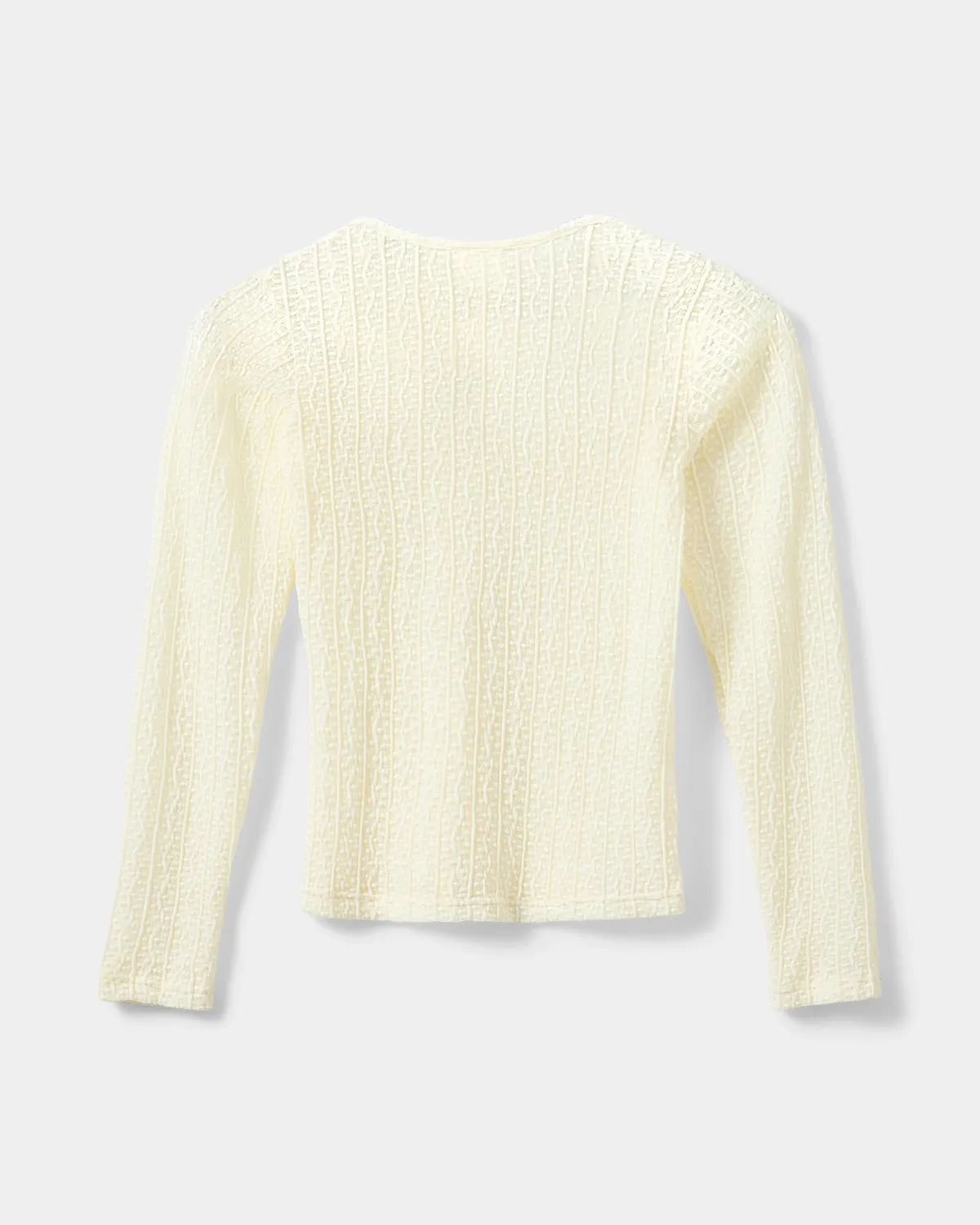 PETRISY T-SHIRT LONG SLEEVE - Off white