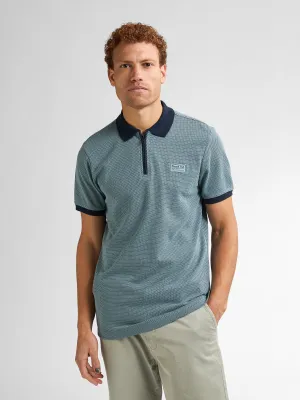 Petrol Industries 1/4 Zip Polo with Short Sleeve M1050-POL907