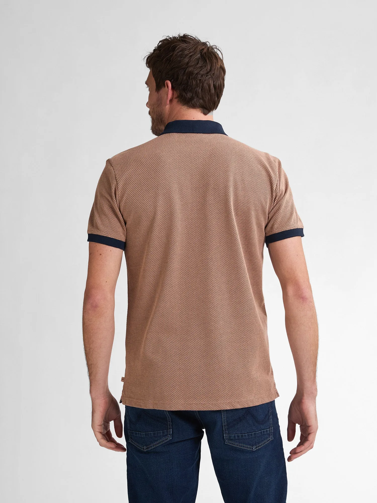 Petrol Industries 1/4 Zip Polo with Short Sleeve M1050-POL907