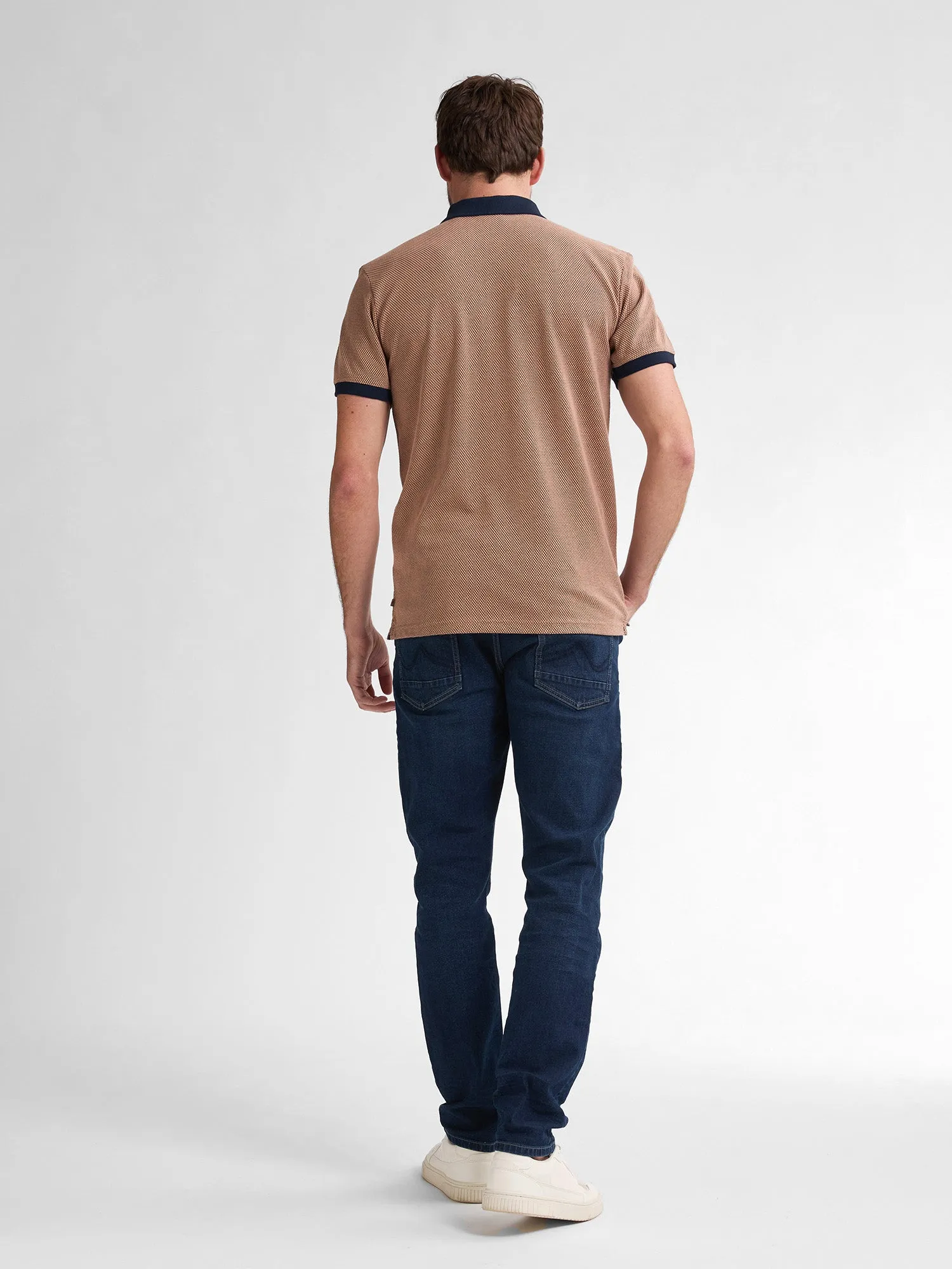 Petrol Industries 1/4 Zip Polo with Short Sleeve M1050-POL907