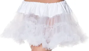 Petticoat Tutu Adult White  Costume Accessories