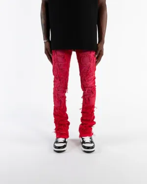 Pheelings Inspired By FLARE STACK DENIM (RED)