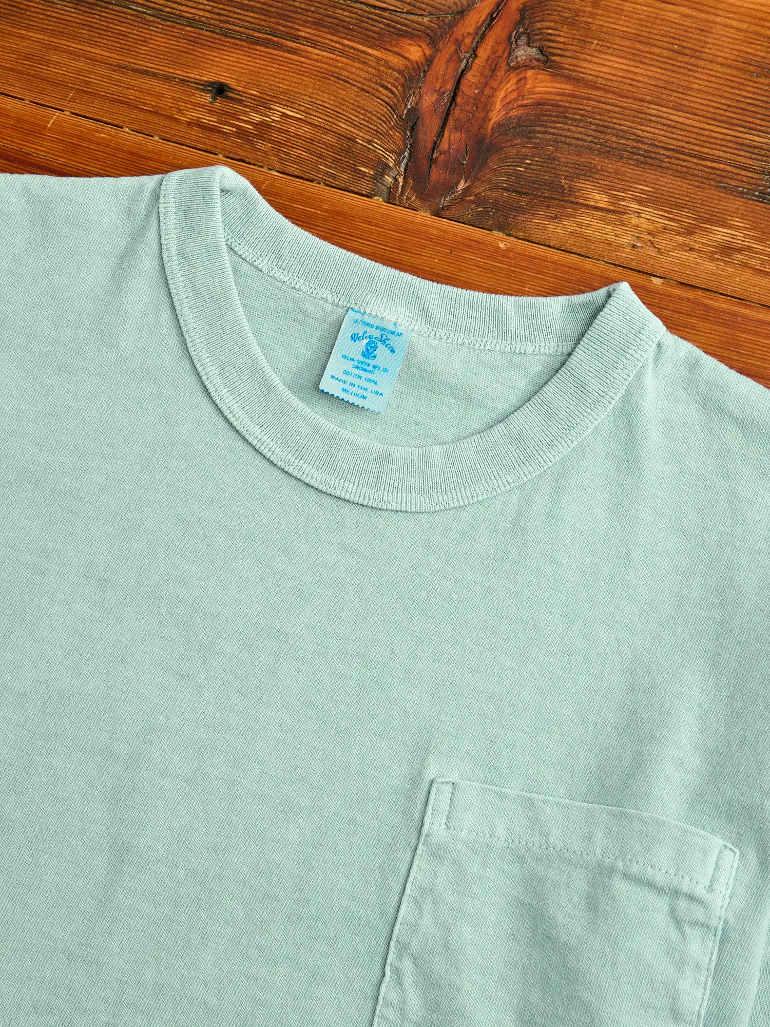 Pigment Dyed Pocket Tee in Nephrite