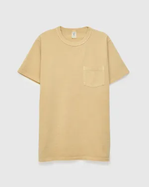Pigment Dyed Pocket Tee in Smokey Beige