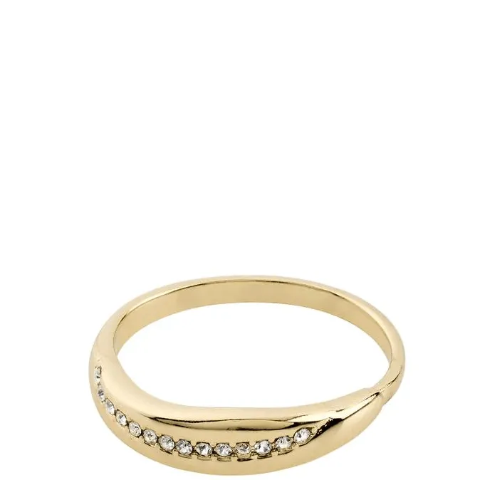 Pilgrim Freedom Gold Crystal Ring