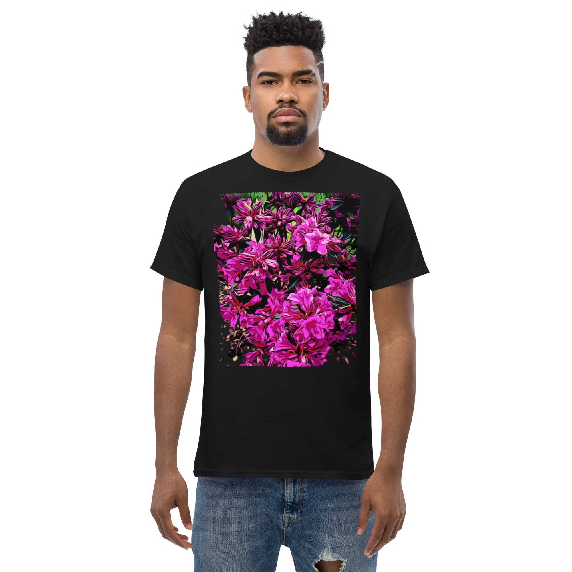 Pink Azalea Flowers Unisex T-shirt