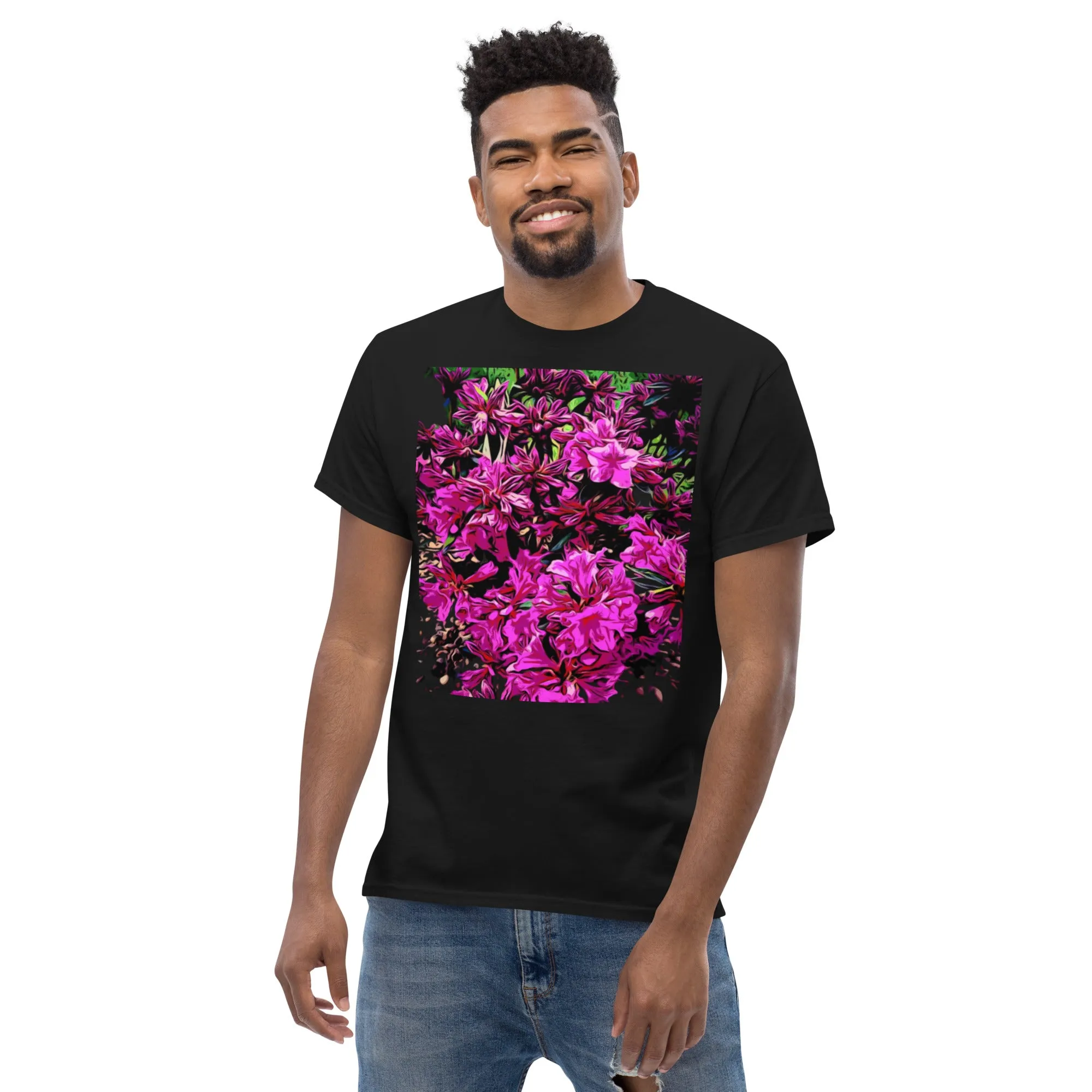 Pink Azalea Flowers Unisex T-shirt