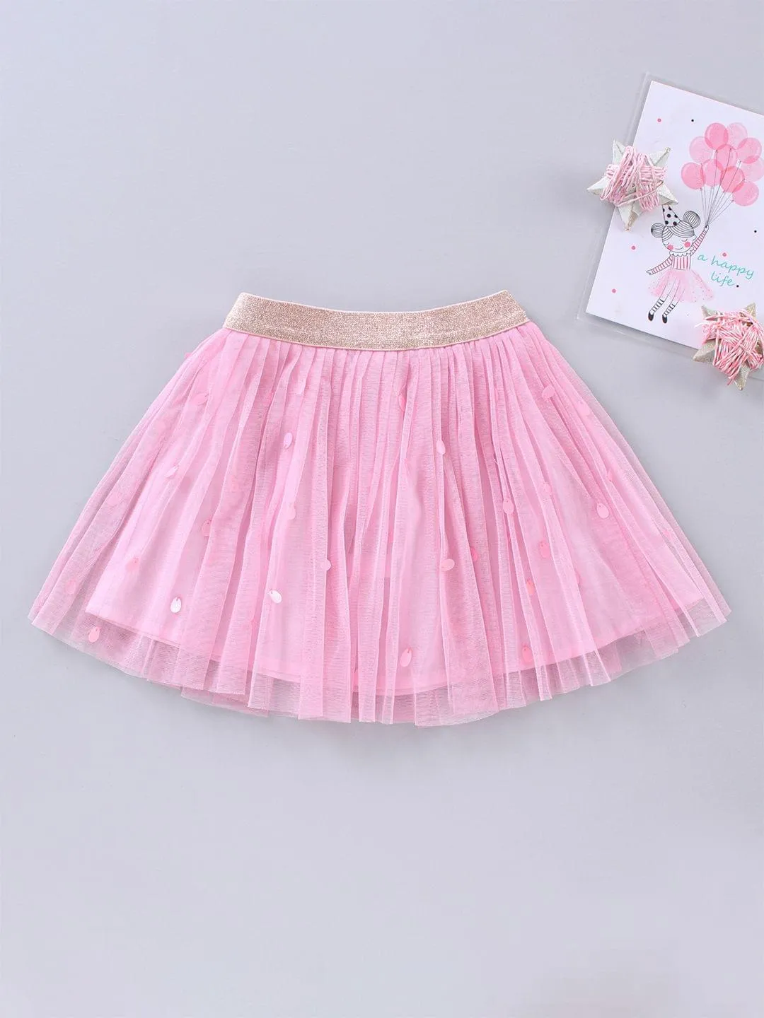 Pink Sequin Tutu Skirt