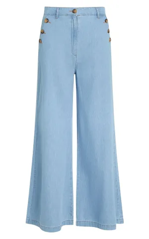 Pirla Pants Festa Light Denim Blue Tint