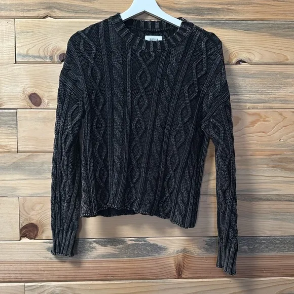 PISTOLA EVA PULLOVER SWEATER - SANDWASHED BLACK
