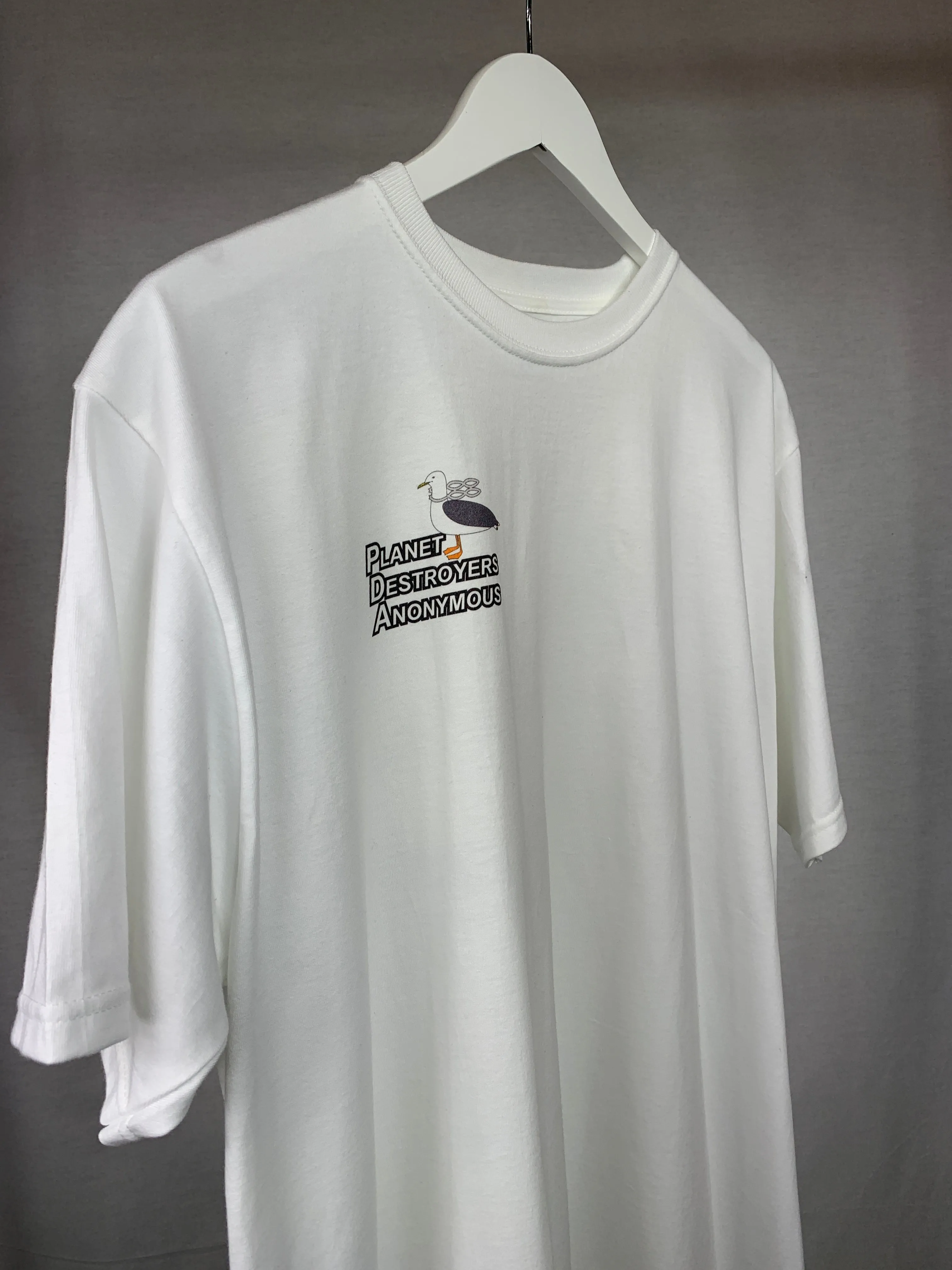 Planet Destroyers Anonymous - White Organic Heavyweight T-Shirt