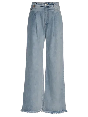 Pleated Waist Jeans