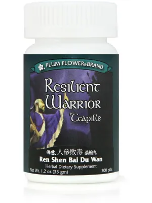 Plum Flower, Resilient Warrior, Ren Shen Bai Du Wan, 200 ct