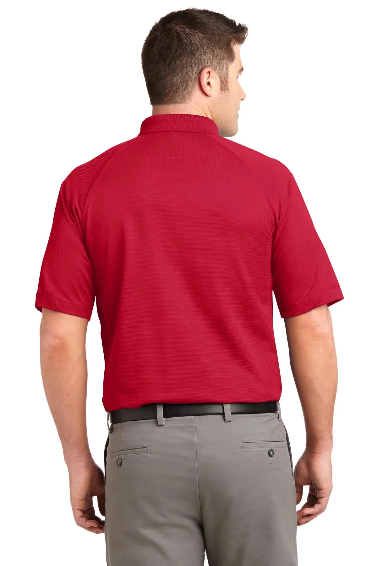 Port Authority Dry Zone Ottoman Polo.  K525 Engine Red