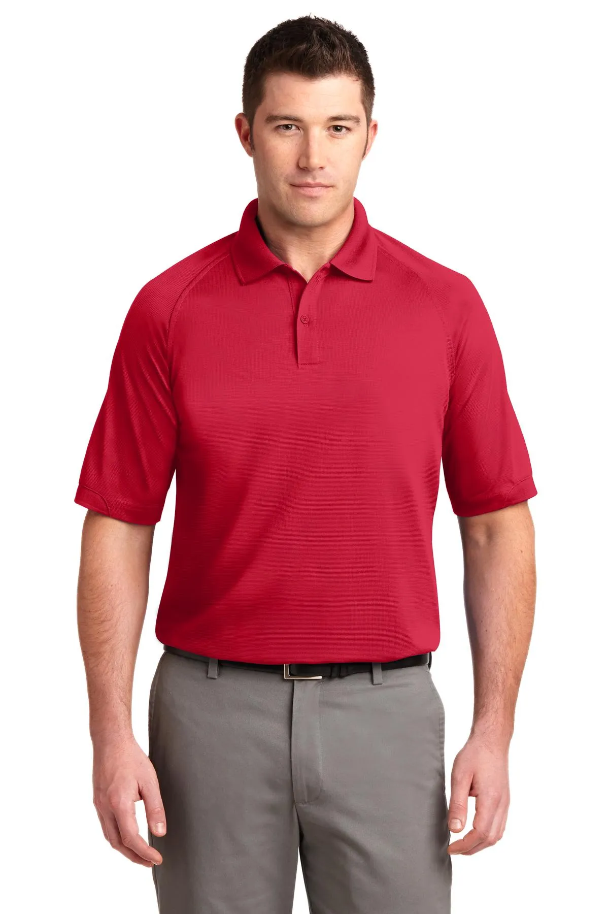 Port Authority Dry Zone Ottoman Polo.  K525 Engine Red
