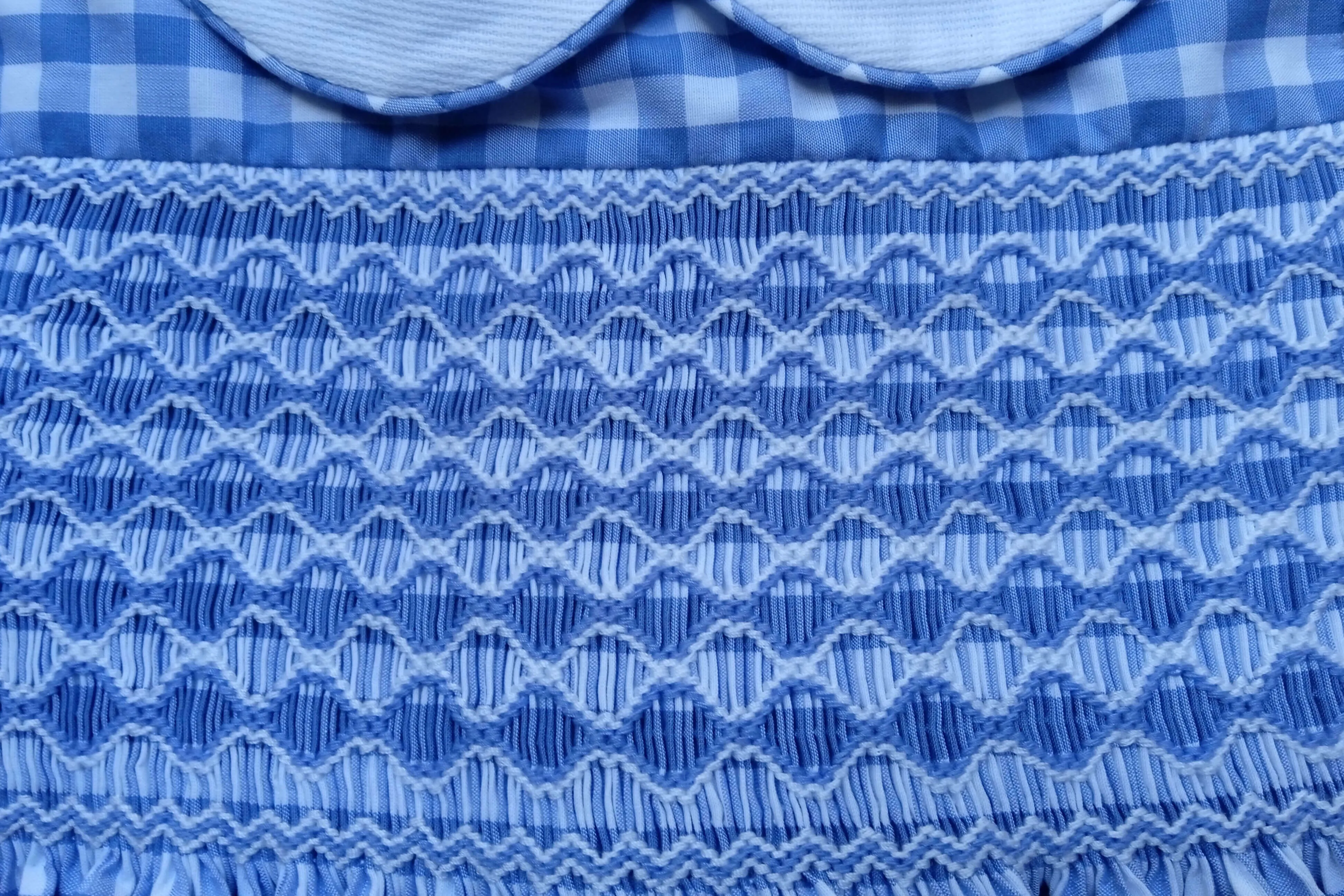 PRE-ORDER Smocked Azure Gingham Dress