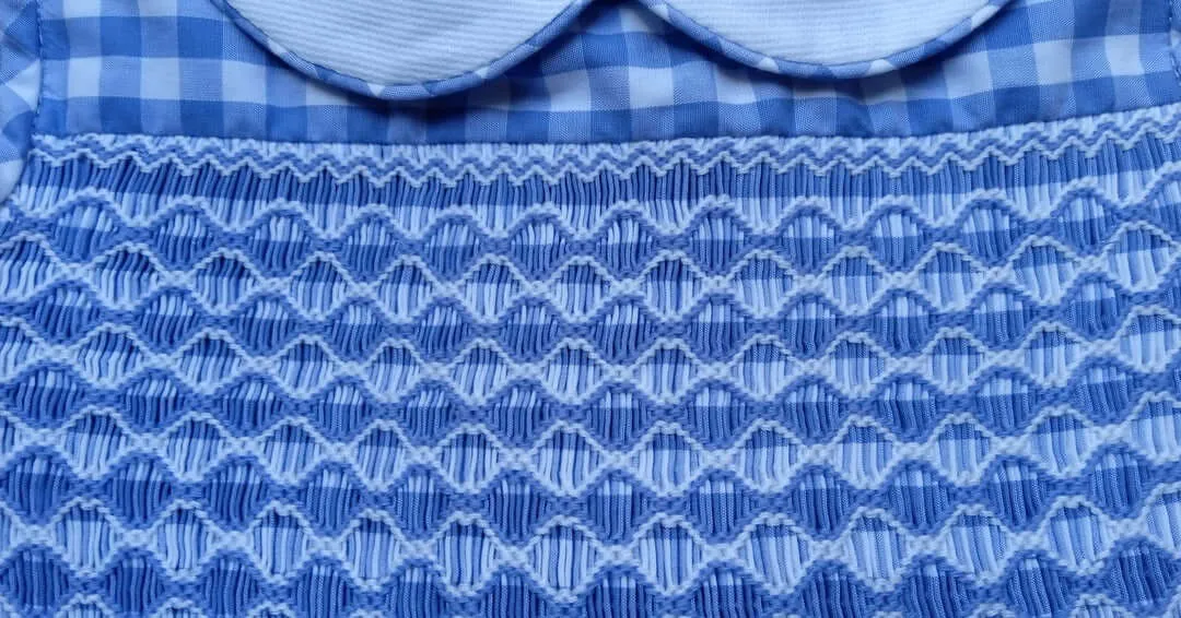 PRE-ORDER Smocked Sky Gingham Dress