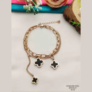 Premium Quality Stainless Steel Gold Plated Fashion Bracelet Bangle for Women