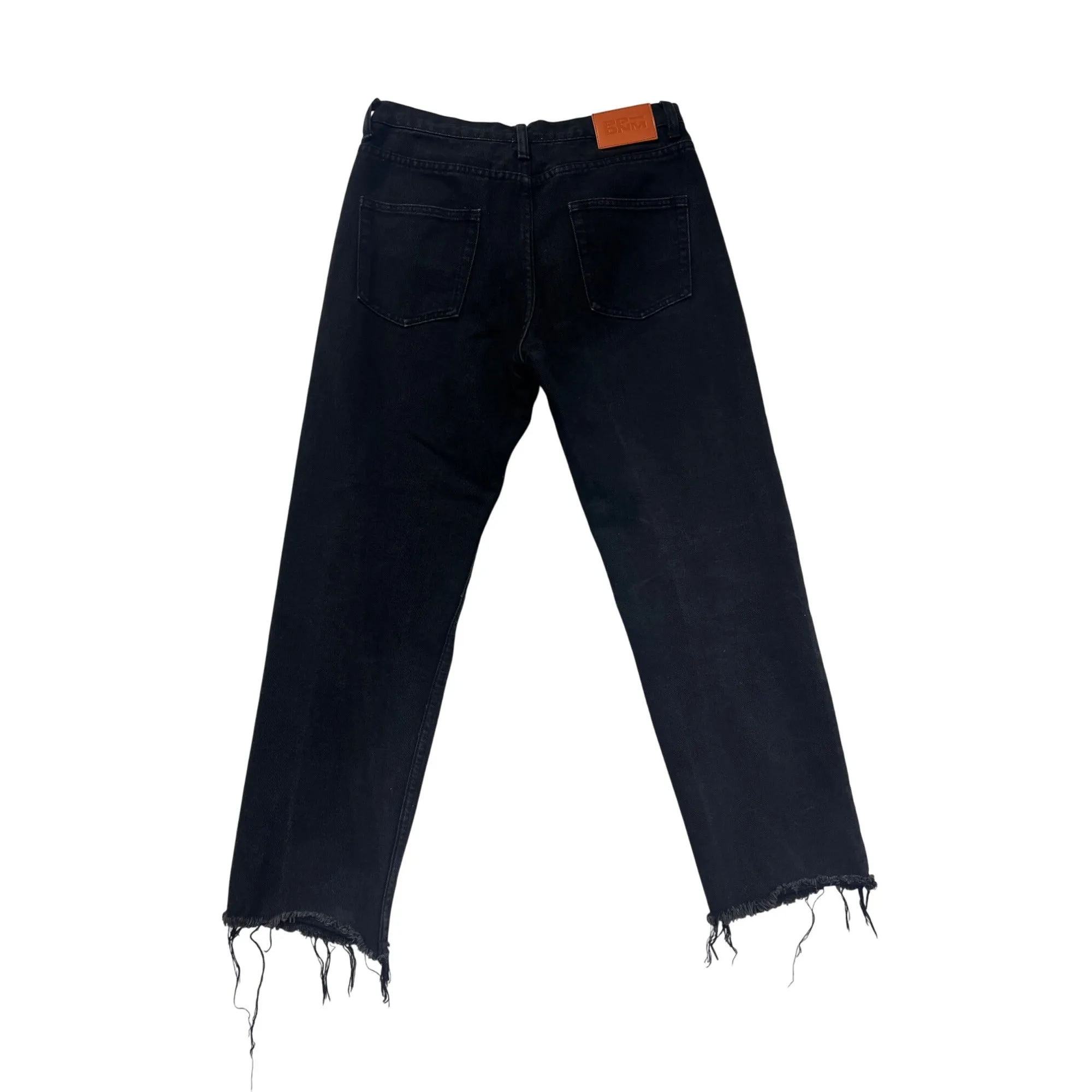 Princess Polly Womens Black Distressed High-Waisted Straight-Leg Jeans #8183