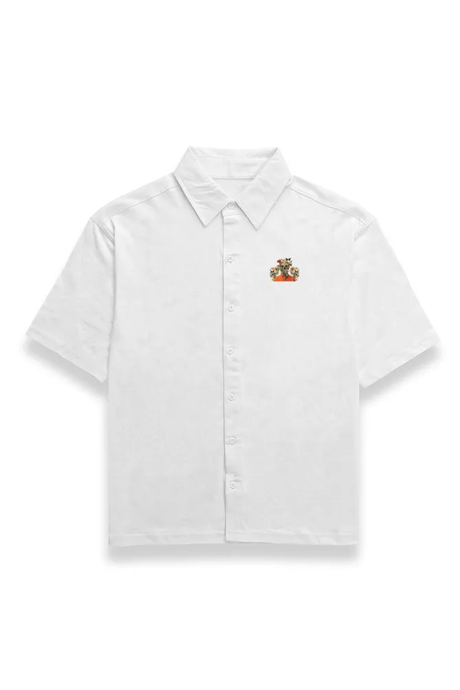 Prisoner Cuban Collar Shirt for Men | Baggy Shirts for Men | Men's Bowling Shirts