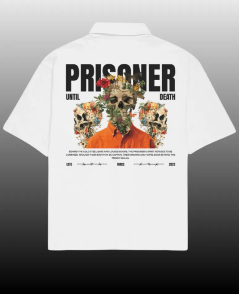Prisoner Cuban Collar Shirt for Men | Baggy Shirts for Men | Men's Bowling Shirts