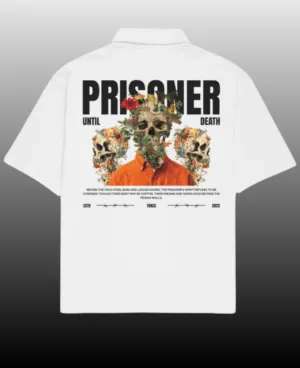 Prisoner Cuban Collar Shirt for Men | Baggy Shirts for Men | Men's Bowling Shirts