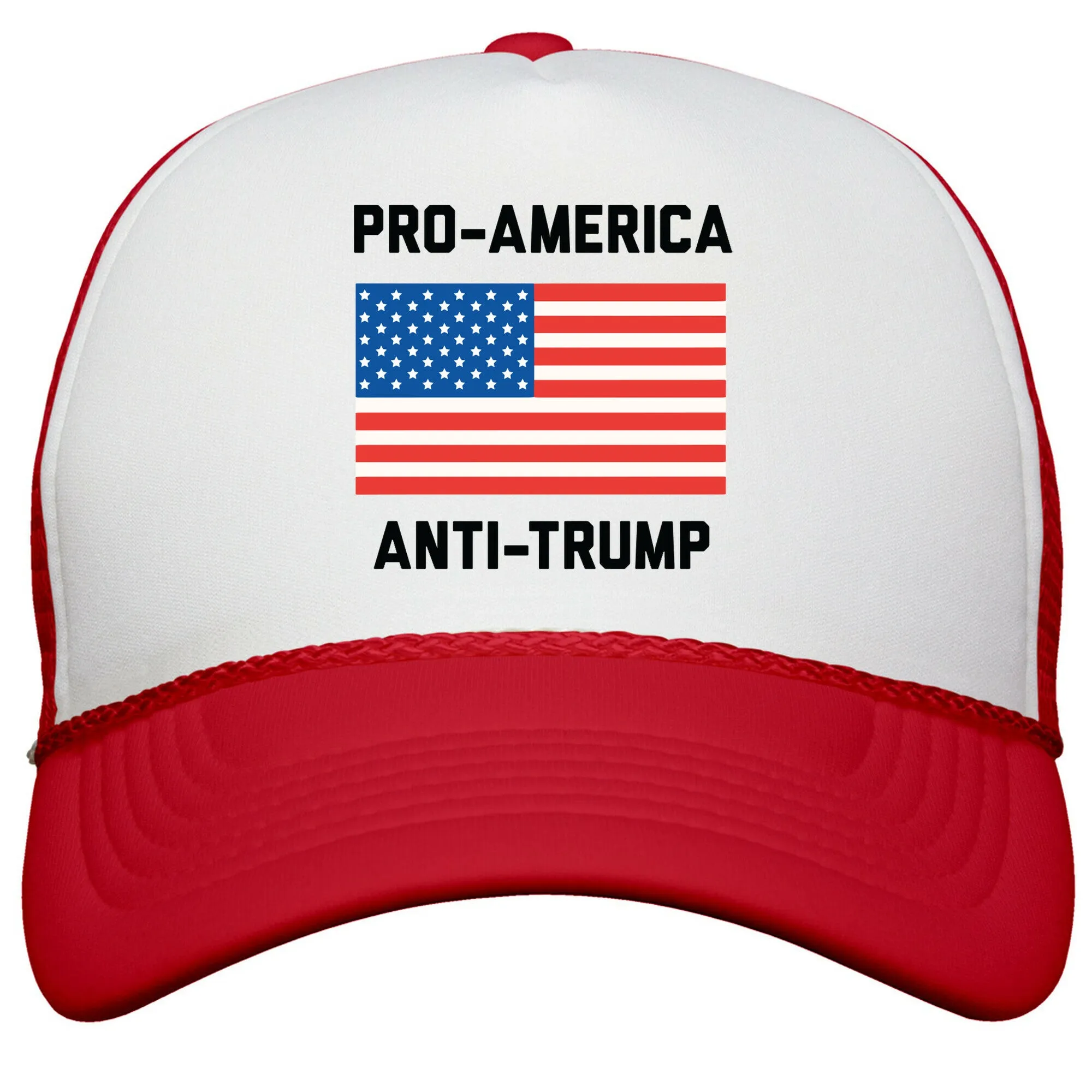 Pro-America Anti-Trump Snapback Trucker Hat