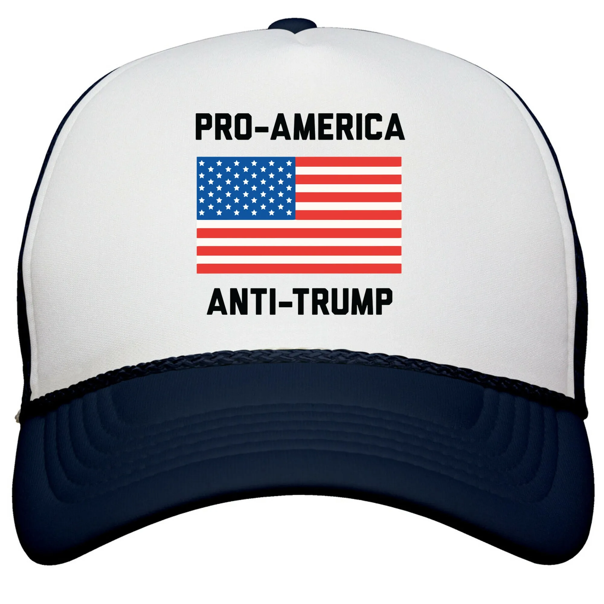 Pro-America Anti-Trump Snapback Trucker Hat
