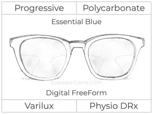 Progressive - Varilux - Physio DRx - Digital - Polycarbonate - Smart Blue Filter