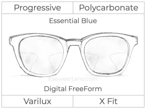 Progressive - Varilux - X Fit - Digital - Polycarbonate - Smart Blue Filter