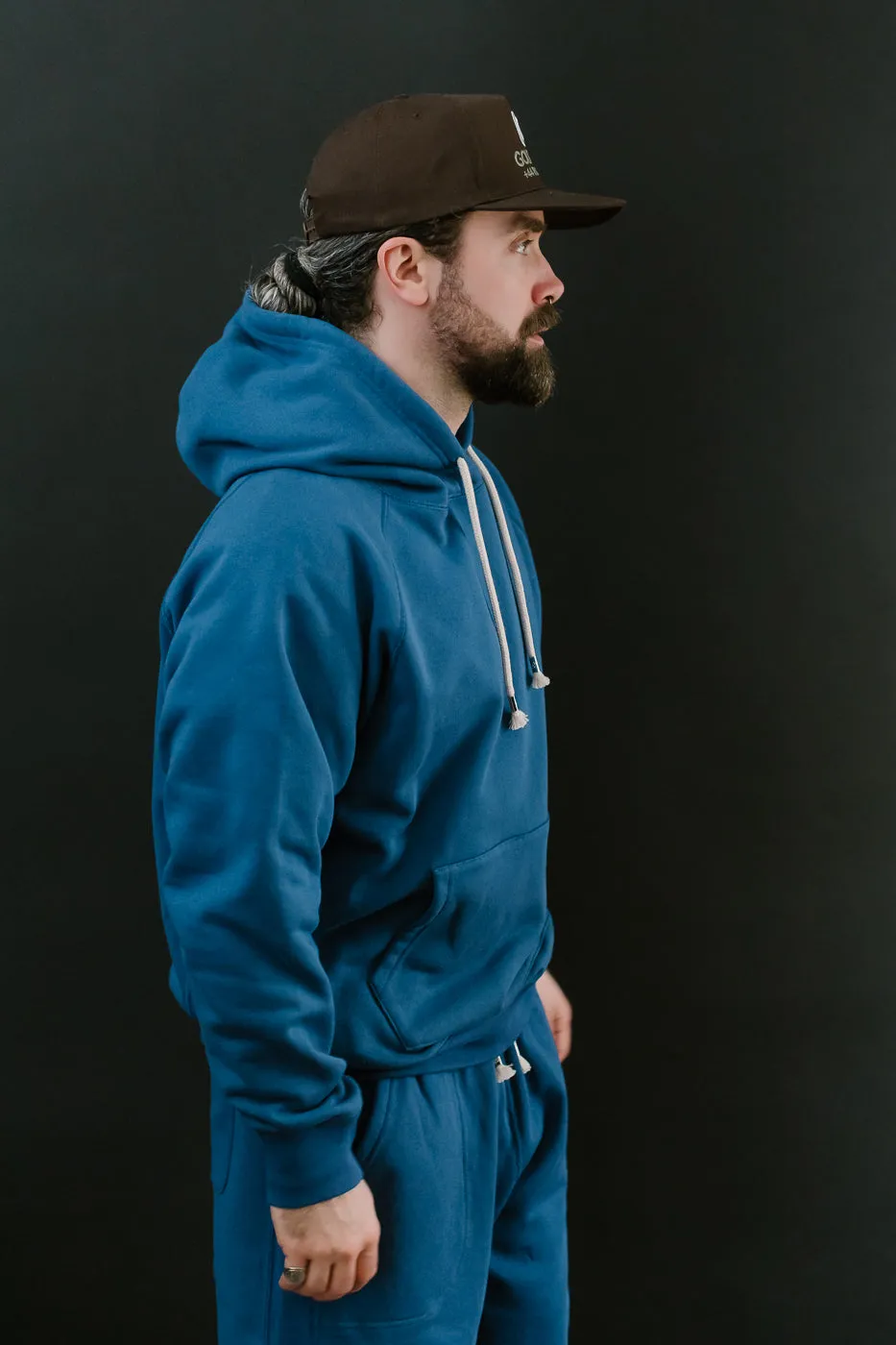 Pullover Hoodie - Super Looper French Terry - Varsity Blue